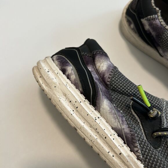 Hey Dude Wally Hawk Shoes Mens Size 9 Tie Dye Granite Grey Textured main image 10